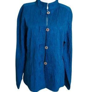 Chico’s Teal Textured Jacket